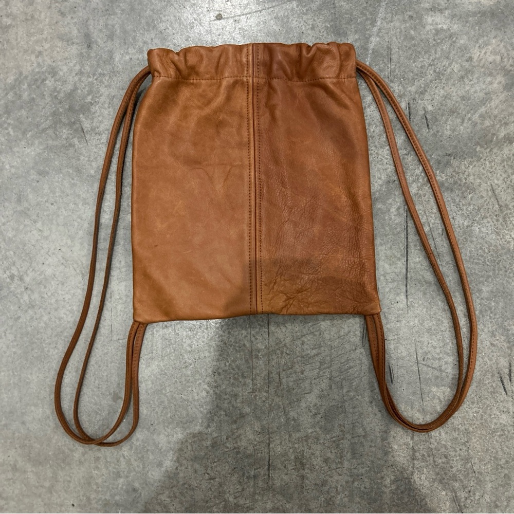 Vicki Jean Leather Design Co Brown Leather Backpack Purse